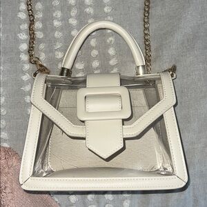 Clear handbag for sporting events